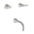 Newport Brass Tub Faucet, Polished Nickel, Wall 3-2975/15